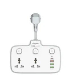 Ổ cắm điện Energizer đa năng 2AC kèm 3USB-A và 1USB-C sạc nhanh